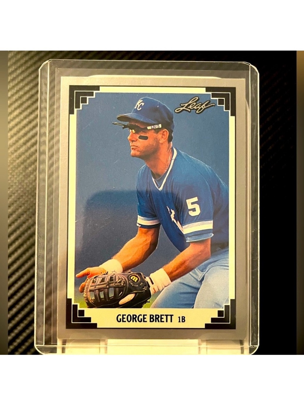George Brett 1991 Leaf Kansas City Royals #335 Baseball Trading Card HOF